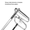 Double-beam Polarized Variable Color Eyeglasses Non-degree Flat Glasses, Lens: Change Grey(Black Gold Frame)