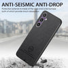For Samsung Galaxy S23 FE 5G Twill Fabric Leather Skin Back Phone Case(Black)