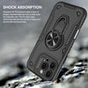 For iPhone 11 Metal Rotating Bracket TPU + PC Magnetic Phone Case(Purple)