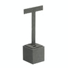 4x4x14.5cm T-shaped Stud Holder Gray Jewelry Display Microfiber Jewelry Props Display Rack
