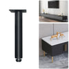 Metal Furniture Support Legs with Adjustment Pad, Height: 16.5cm(Matte Black)