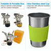 DS-101 Portable Outdoor Camping Cooking Set Picnic Boiler Cookware Combination (Orange)