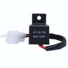 Motorcycle 2PIN with Wire Sealing Rubber Relay LED Light Control Turn Signal