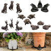3pcs/set Flower Pot Feet Stand Animal Shape Resin Plant Pots Risers Pad(Poodle)