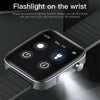 T68 1.54 Inch Body Temperature Monitoring Smart Watch with Flashlight Function(Black)