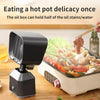 Desktop Range Hood Barbecue Small Movable Liftable Extractor Hood 2 Wind Speeds Adjust UK Plug