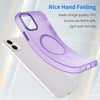 For iPhone 11 MagSafe Frosted Translucent TPU + PC Full Coverage Phone Case(Dark Purple)