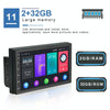 A2798 9 Inch Android WiFi 2+32G Central Control Large screen Universal Car Navigation Reversing Video Player, Style:Standard+4Lights Camera