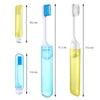 6 PCS/Set Portable Business Trip Folding Toothbrush Multi-color Super Soft Bristles Toothbrush