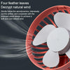 F829 Portable Car Air Outlet Electric Cooling Fan with LED Light(White)
