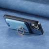 For Samsung Galaxy S24+ 5G Retro Cross Leather Ring Vertical Insert Card Bag MagSafe Phone Case(Blue)