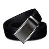 COWATHER CZ022 Men Two-Layer Leather Casual Business Automatic Buckle Belt, Length: 130cm(Black)