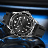 White Steel White Surface BINBOND B2820 Luminous 30m Waterproof Men Sports Quartz Watch