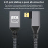 Micro HDMI Male Elbow to HDMI Female 4K UHD 18Gbps Connection Cable, Length:20cm(Grey)