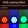 TL009-RGB Wireless Timer Dimming Night Lights Party RGB Atmosphere Lights with Remote Control(Black)