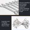 10 PCS / Set Mini Mirror Polished Opening Wrench Plum Two-Purpose Pocket Wrench, Style: Metric