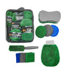 9pcs /Set Car Detailing Gloves Rags Waxing Cleaning Set(Green)