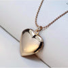 DIY Heart-shaped Photo Frame Memory Locket Pendant Necklace Jewelry(silver)