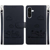 For Samsung Galaxy A26 5G Cute Cats RFID Leather Phone Case(Black)