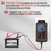 RJtianye 6V/12V ASE Adapter Cable Car Motorcycle Lawn Mower Battery Charger(EU Plug)
