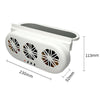 USB Plug-In Car Window Exhaust Fan Car Air Circulation Cooling Ventilation Fan, Color: Solar White