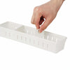 Adjustable Drawer Cutlery Divider Case Makeup Storage Organizer Box, Size:30x12x5cm(Orange)