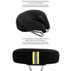 Noseless Bicycle Saddle Mountain Bike Thickened  Soft Cushion(Black)