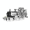 Locomotive High Difficulty Building Block Adults Handmade Assembly Power Strip Linkage Mechanical Toy Metal Assembly Model