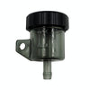 2 PCS Motorcycle Modification Accessories Off-Road Vehicle Large Displacement Straight Pump Transparent Oil Cup Brake Pump Modified Oil Pot(Straight Black)