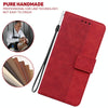 For Xiaomi 12 Lite Geometric Embossed Leather Phone Case(Red)