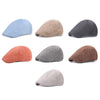 Spring/Summer Burlap Cap Retro Men Forward Beret, Size: M (56-58cm)(Khaki)