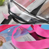 Portable Travel Zip Look PVC Bags Waterproof Transparent Makeup Storage Bag, SIZE:3Pcs Set(Black)