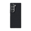 For Samsung Galaxy Z Fold6 5G ABEEL C Carbon Fiber Series 6D Micro Relief MagSafe Phone Case(Black)