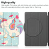 For Lenovo Tab M8 4th Gen / TB-300FU Custer Painted 3-Fold Holder Leather Tablet Case(Unicorn)