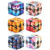 3 PCS Intellectual Decompression Unlimited Folding Magic Cubes(Pink)