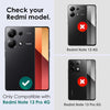 For Xiaomi Redmi Note 13 Pro 4G NORTHJO Camera LensCD Vein Metal Ring Tempered Glass Film(Black)