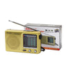 BAIJIALI KK9 Full-band Radio Player Portable Retro Multifunctional Mini Radio(Gold)