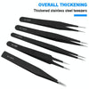 Precision Anti-Static Steel Tweezers with Protective Cover