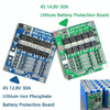4 S 14.8V / 12.8V 30A Lithium Battery Protective Plate With Equalizer Lithium Iron Phosphate Battery Protection Board(3.2V LiFePO4)