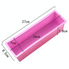 1200ml DIY Handmade Soap Mold Rectangular Wooden Box Cold Soap Mold, Specification: Wooden Box+Pink Toast Mold+Cover