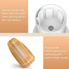 STB-103 Atmosphere Colorful Light Humidifier Aroma Diffuser(Deep Wooden Grain)