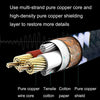 0.3m 1 Straight Head +1 Elbow Head 6.35mm Guitar Cable Oxygen-Free Copper Core TS Large Two-core Cable