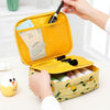 Large Capacity Portable Lady Waterproof Padded Travel Cosmetic Bag Beautician Storage Bags Women Makeup Bag(Style A Yellow Lemon)