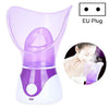Deep Cleaning Facial Cleaner Beauty Face Steaming Device Facial Steamer Machine Facial Thermal Sprayer Skin Care Tool Automatic Alcohol Sprayer(EU Plug)