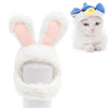 White Rabbit Cat Hat (M) - Soft Velvet, 31-36cm