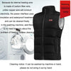 Dual Control Switch Smart USB Heating Down Vest, Size: XL(Blue)