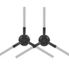 For Dreame L20 Ultra / X20 Pro / X20 Pro Plus Robot Vacuum Accessories 1pair Black Side Brush