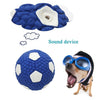 Squeaky Latex Dog Ball Toy, Blue, 9.5cm - Small Dogs