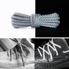Reflective Shoe laces Round Sneakers ShoeLaces Kids Adult Outdoor Sports Shoelaces, Length:140cm(Light Grey)