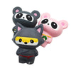 2 PCS TTPU1054 Cute Cartoon Animal Slow Rebound Decompression Toy(Panda Pink)